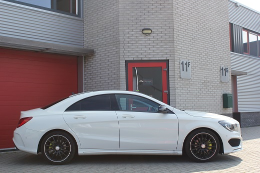 Rijervaring Chiptuning Mercedes CLA 200 CGI 156 PK Zijkant