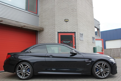 Rijervaring Chiptuning BMW M4 431 PK 550 NM Zijkant