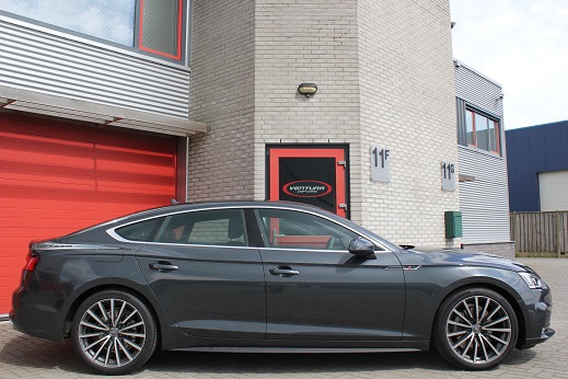 Rijervaring Chiptuning Audi A5 40 TFSi 190 PK Zijkant