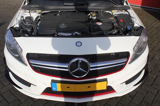 Rijervaring Chiptuning Mercedes A200 CGI 156 PK 250 NM Voorkant