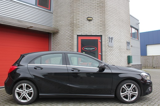Rijervaring Chiptuning Mercedes A200 CGI 156 PK 250 NM Zijkant
