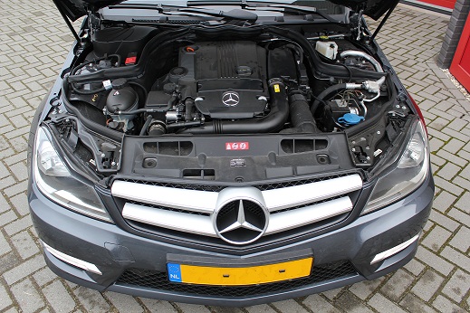 Rijervaring Chiptuning Mercedes C180 CGI 156 PK Coupe Voorkant