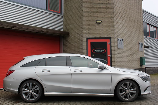 Rijervaring Chiptuning Mercedes CLA 200 CDI 136 PK Zijkant