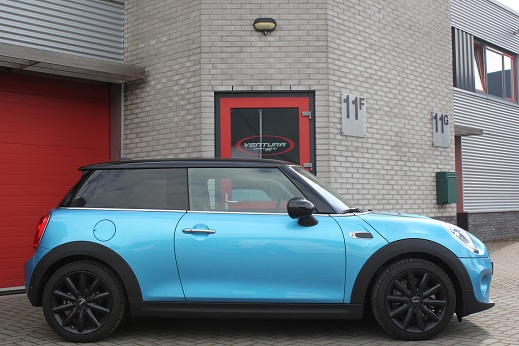 Rijervaring Chiptuning Mini Cooper 1.5 Turbo 3 cil 136 PK Zijkant