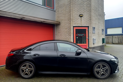 Rijervaring Chiptuning Mercedes CLA 200 CGi 163 PK Zijkant