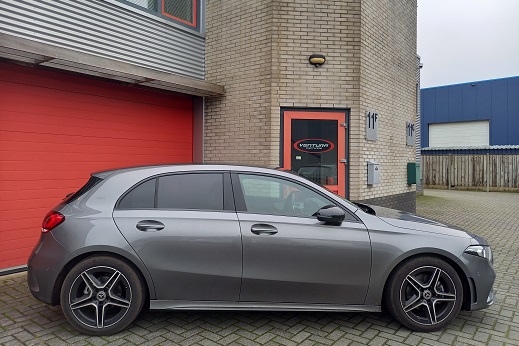 Rijervaring Chiptuning Mercedes A180 CGI 136 PK Zijkant