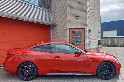 Rijervaring Chiptuning BMW 430i 245 PK G22 Zijkant