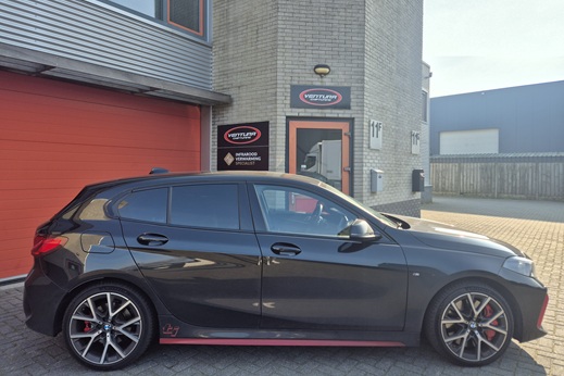 Rijervaring Chiptuning BMW 128ti 265 PK F40 Zijkant